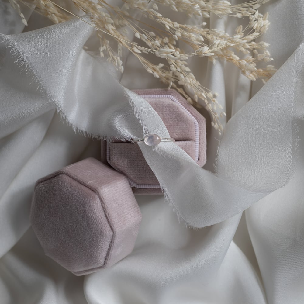 Image of Oval Rose Quartz Ring, 2nd edition