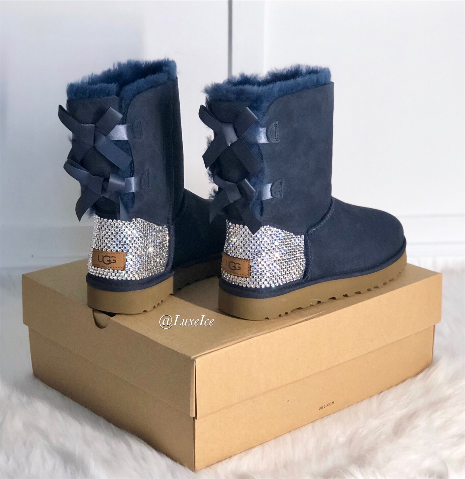 Ugg Boots customized with Swarovski Crystals.