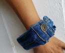 Image 1 of Tasty Raw Edge Denim Vintage Cubed Cuff