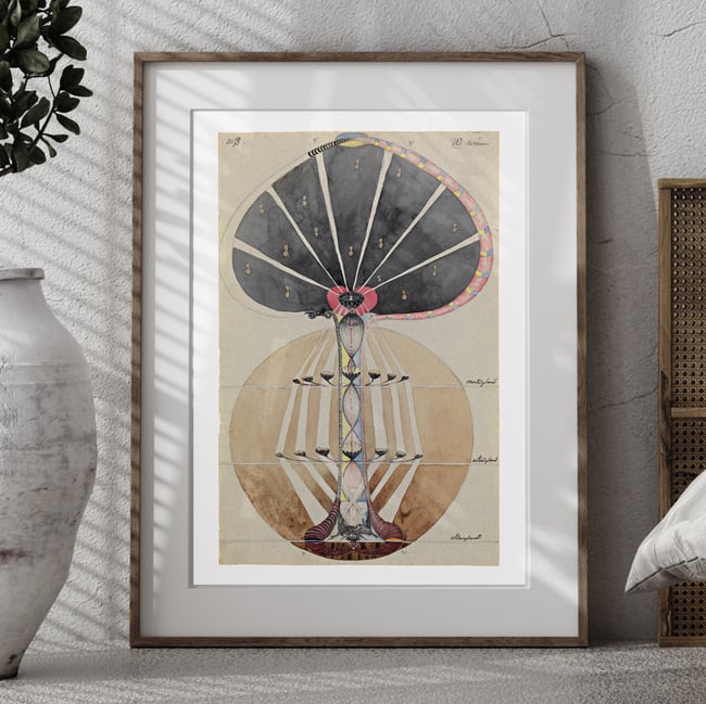 Hilma Af Klint Artwork Print Serie W No3