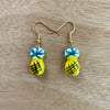 Ceramic Pineapple Earrings 