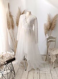 Image 11 of Off white dress for maternity photoshoots | Juliette | size S-M-L