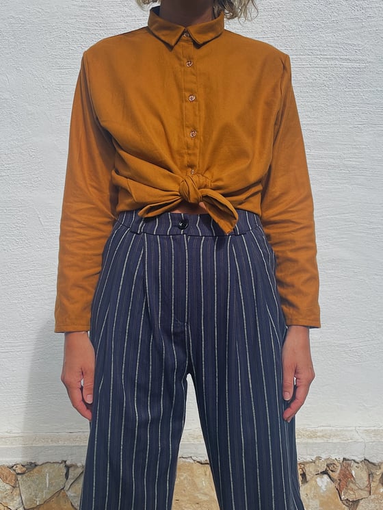 Image of BEN blue stripes pants IVORI 