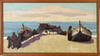 20th Century Swedish School 'Boats and Nets, Nazaré Portugal'