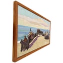 20th Century Swedish School 'Boats and Nets, Nazaré Portugal'