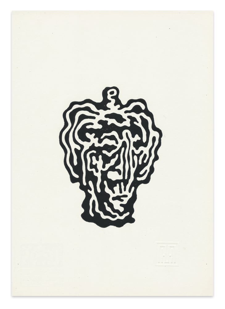 Image of Brain Freeze - Linocut Print