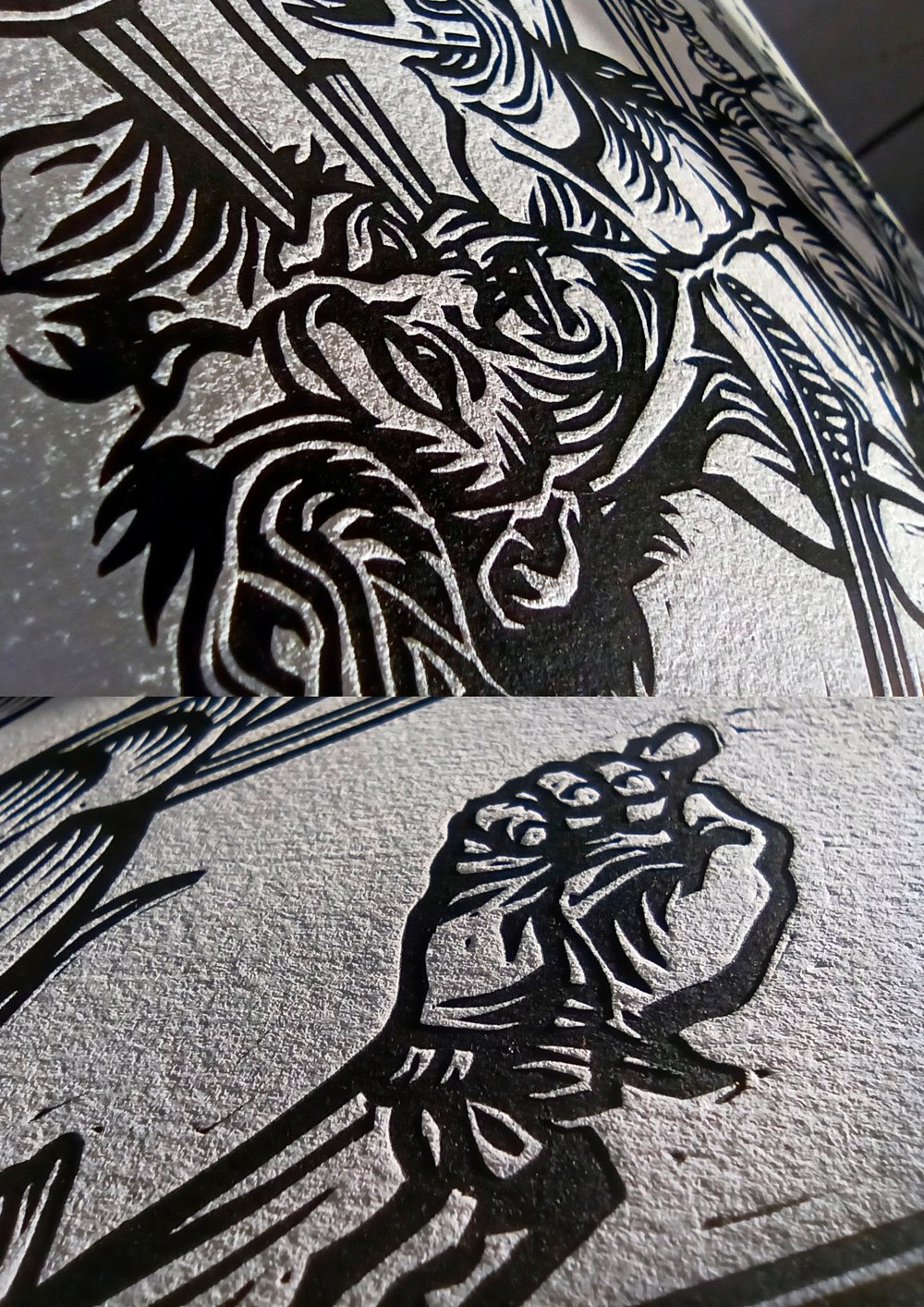 Healing & Hurting Linocut Print – illukace