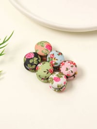 Image 1 of Floral Magnetic Macaron Hijab Clip
