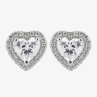 Image 1 of Silver Heart Earrings
