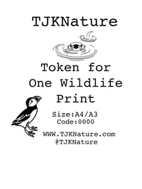 Wildlife Photo Print Token