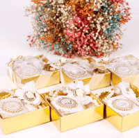 Image 5 of Velvet Full Mini Quran Pearl Tasbeeh Decorated Box Set (5pcs)