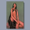 'Woman Sitting' acrylic on canvas