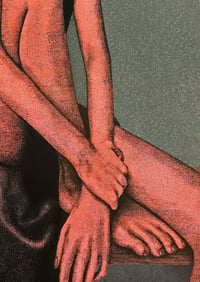 Image 3 of 'Woman Sitting' acrylic on canvas