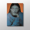 'Blue Woman' acrylic on canvas