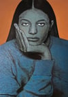 'Blue Woman' acrylic on canvas