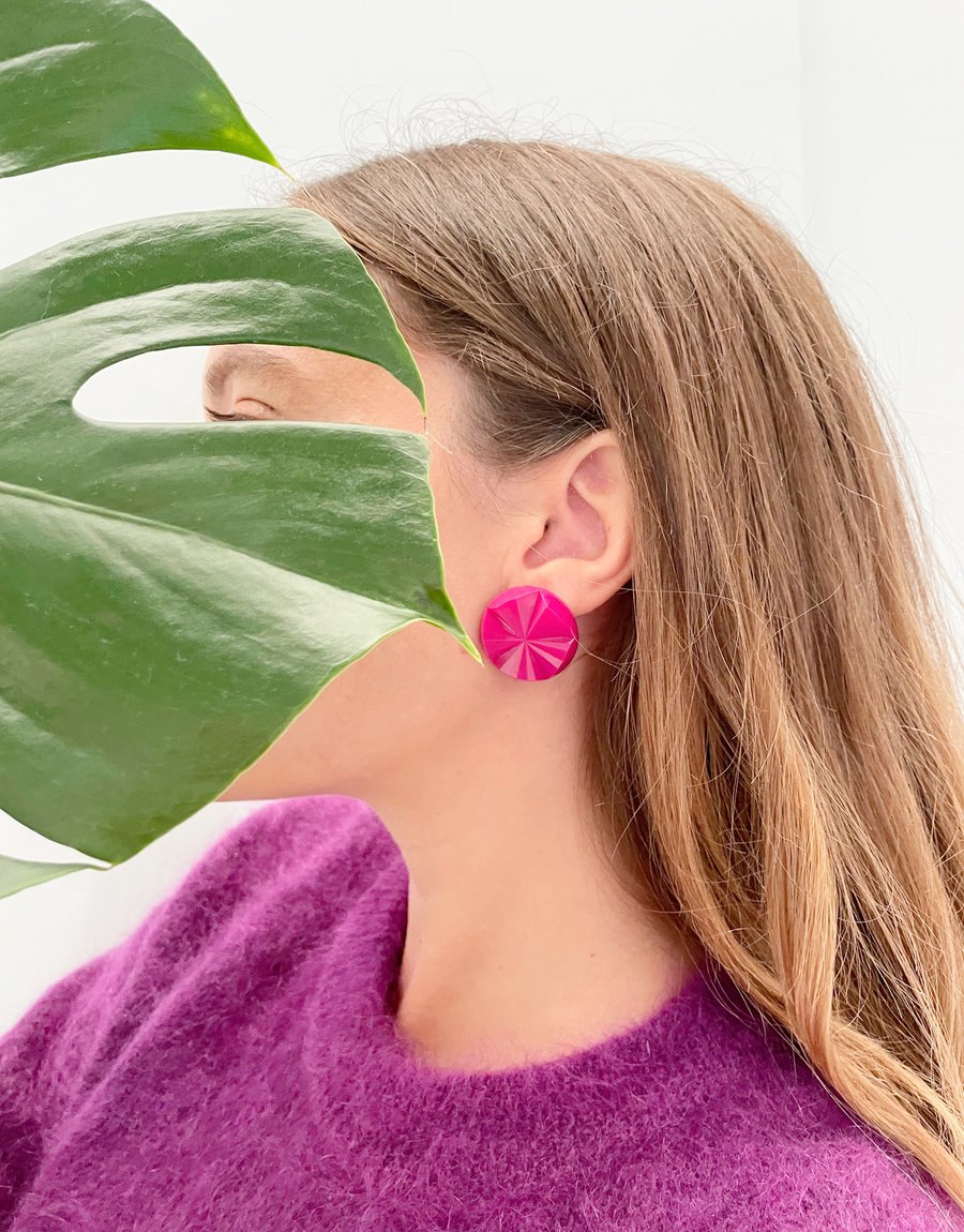 Image of Pendientes JUNO - ROSA BUGANVILLA