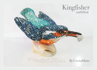 Image 1 of Fully Crystallised Kingfisher Figurine