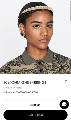 Image of NEW DROP ðŸŽ‰ Dior 30 Montaigne Earrings