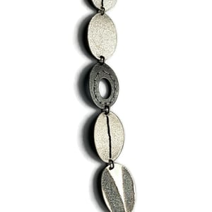 Image of One-of-a-kind Sewn Up multi disc necklace