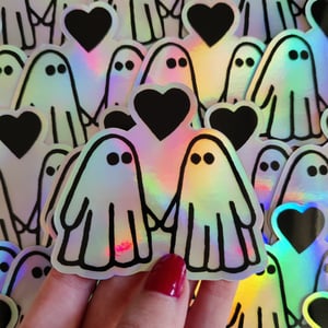Holographic Sticker Ghost Love