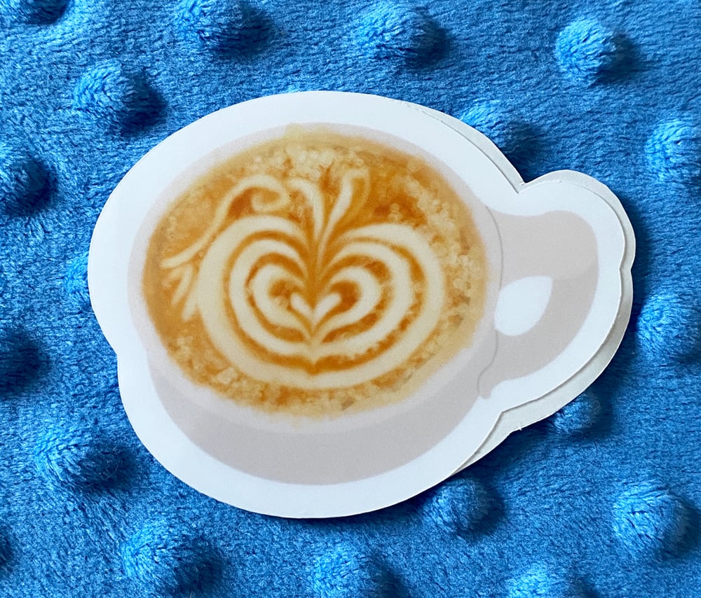 Image of Pumpkin Spice Latte Art - Sticker