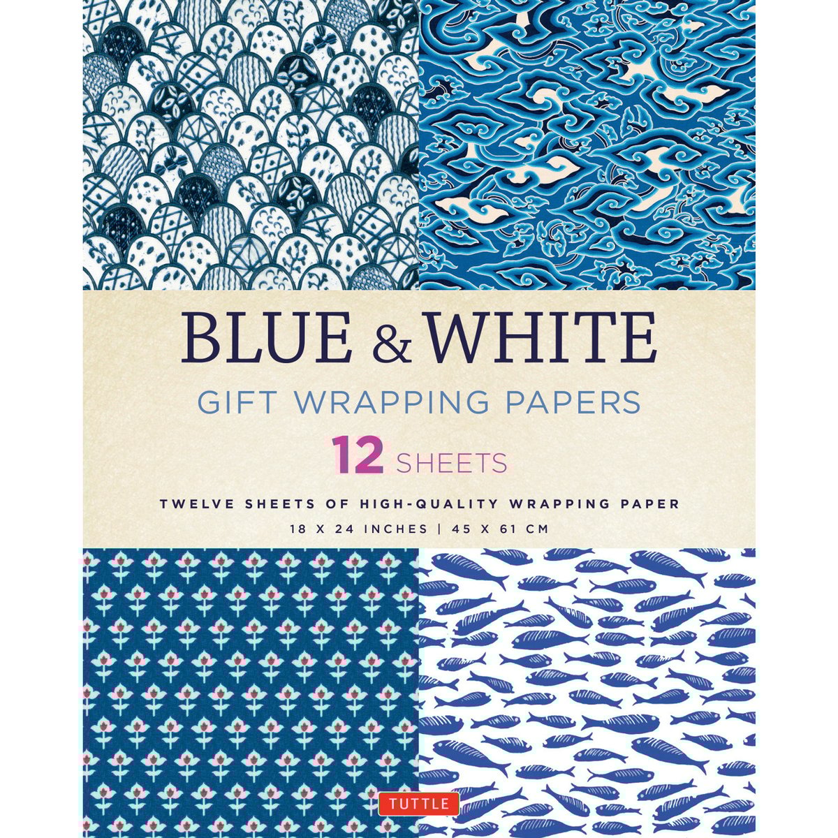 Blue & White Gift Wrapping Papers | The Crafty Squirrel