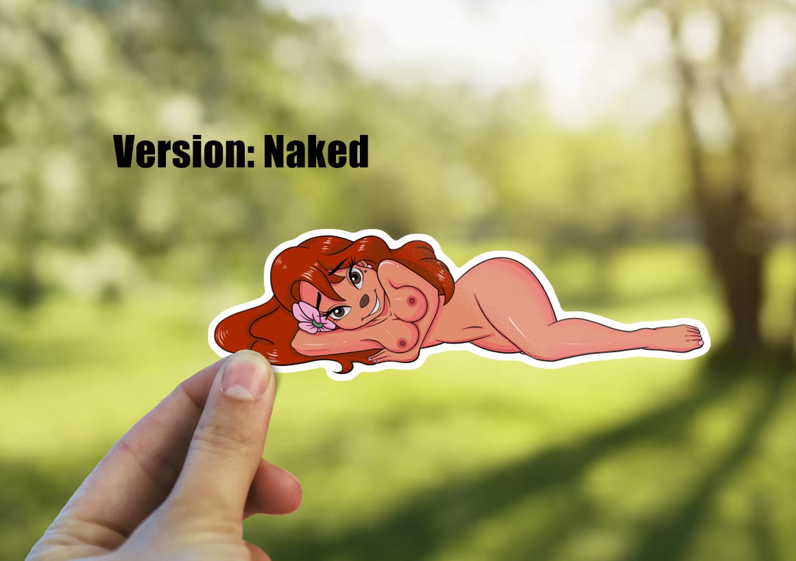 Image of Sexy Roxanne Sticker, Roxanne Goofy Movie Decal