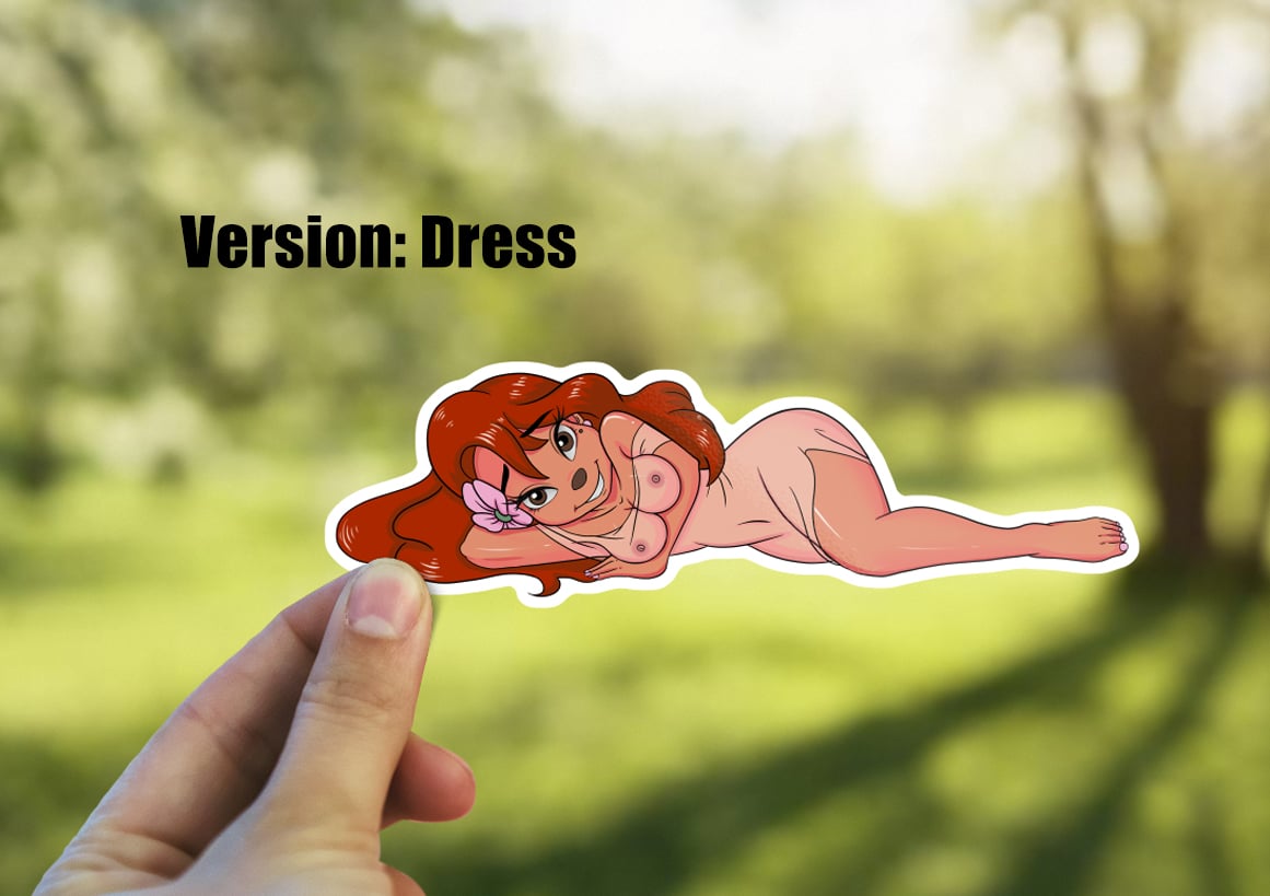 Image of Sexy Roxanne Sticker, Roxanne Goofy Movie Decal