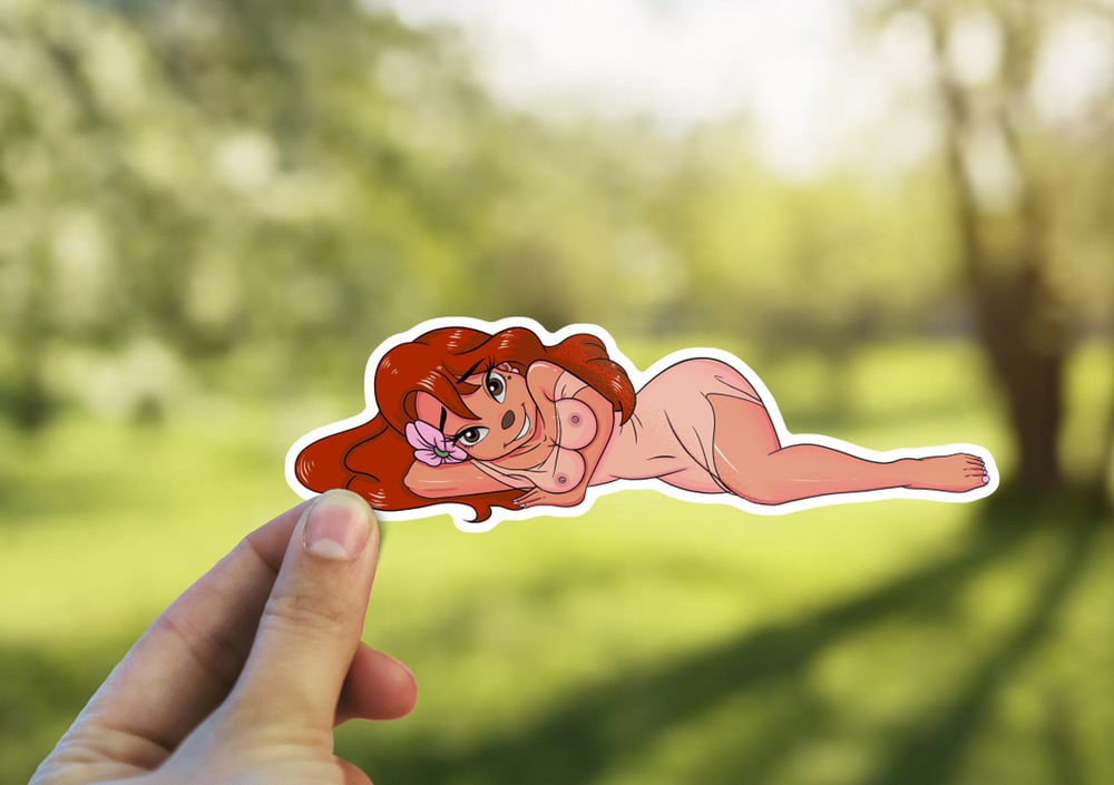 Image of Sexy Roxanne Sticker, Roxanne Goofy Movie Decal