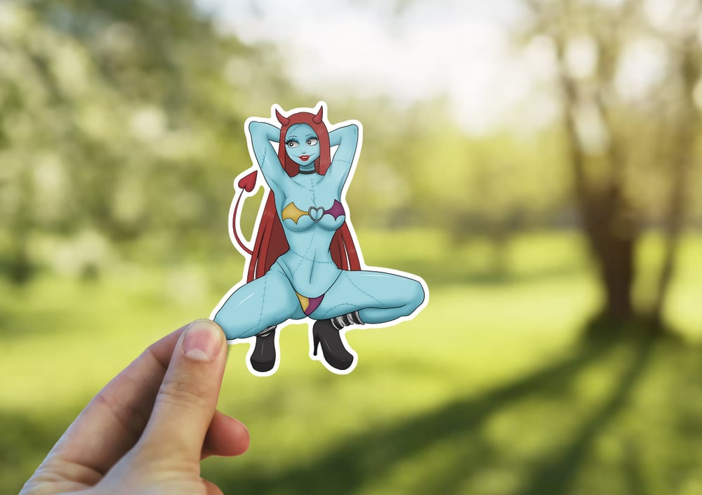 Image of Sexy Succubus Sally Sticker, Ragdoll Waifu Decal