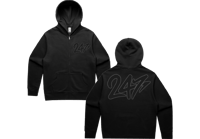 Image 3 of Relaxed 247 Applique Black Oodie