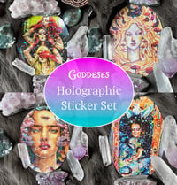 Image 1 of Goddesses Holographic Large Sticker set