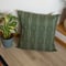 Image of STALKS in green envelope cushion cover 60x60