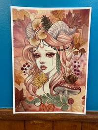 Image 4 of Autumn heart- cottagecore print. Autumn art decor.