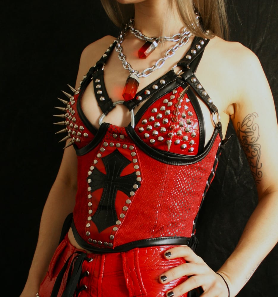 Image of COFFIN FODDER CUPLESS BUSTIER