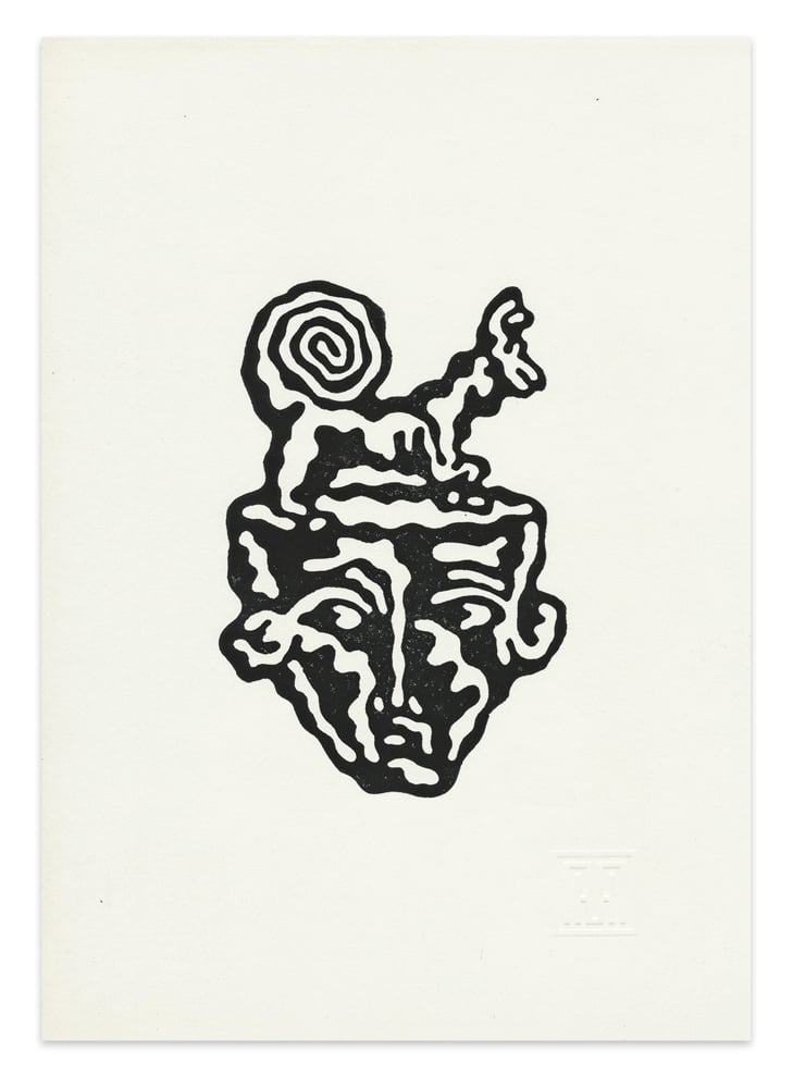 Image of Spirit Animal - Linocut Print