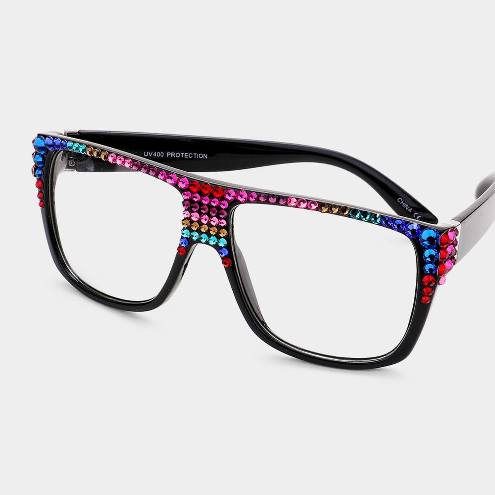 Image of Studded Retro Glasses