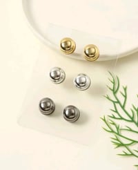 Image 2 of Chrome Magnetic Macaron Hijab Clip