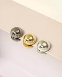 Image 3 of Chrome Magnetic Macaron Hijab Clip