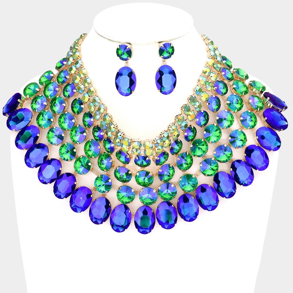 Image of Jeweled Bib Necklace
