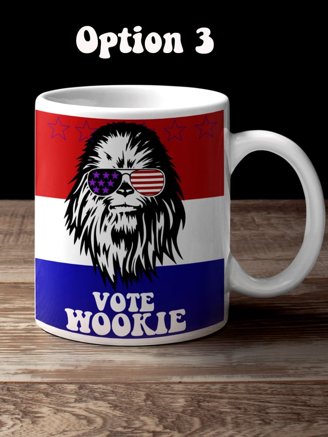 Chewbacca Vote Wookie. Star Wars mug