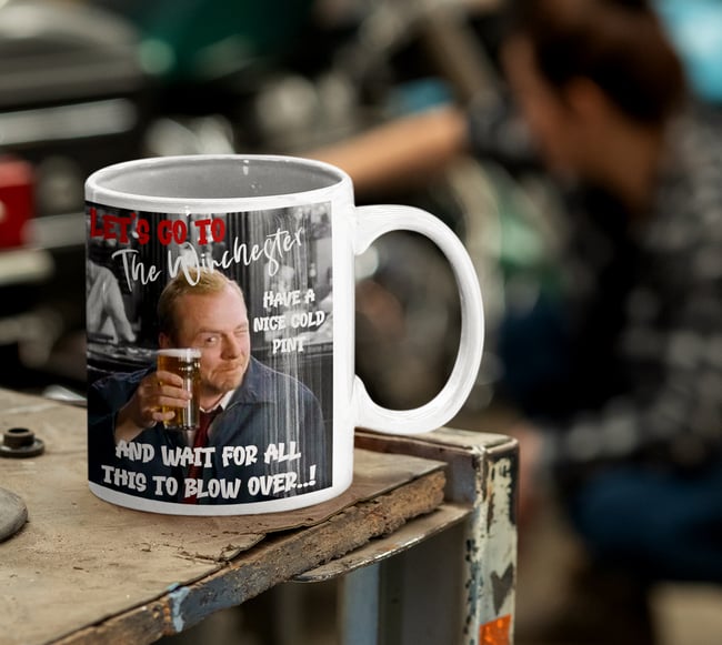 Shaun of the Dead, Fried Gold Mug