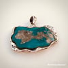 Azure Turquoise Pyrité Pendant