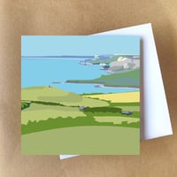 SWYRE HEAD, DORSET GREETINGS CARD