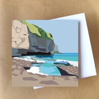 DANCING LEDGE, DORSET GREETINGS CARD