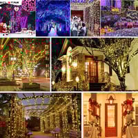 Outdoor Solar String Fairy Light 300 100 LED Festoon Waterproof Street Garland Solar Power Lamp Chri