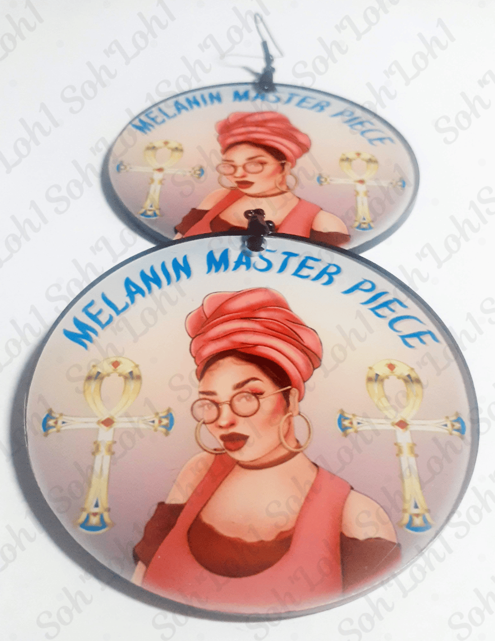 Image of Melanin Master Piece, Custom, Dangling Earrings