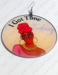 Image 2 of Wearable, Clip Art, I Got Time Today, African Jewelry, Earrings