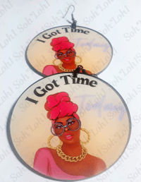 Image 5 of Wearable, Clip Art, I Got Time Today, African Jewelry, Earrings