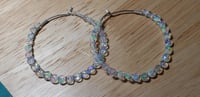 Image 2 of Opal Hoops